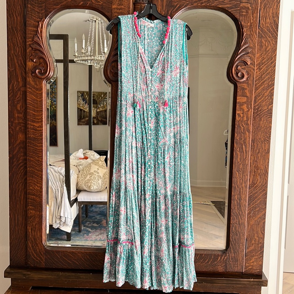 Poupette St. Barth long cotton dress